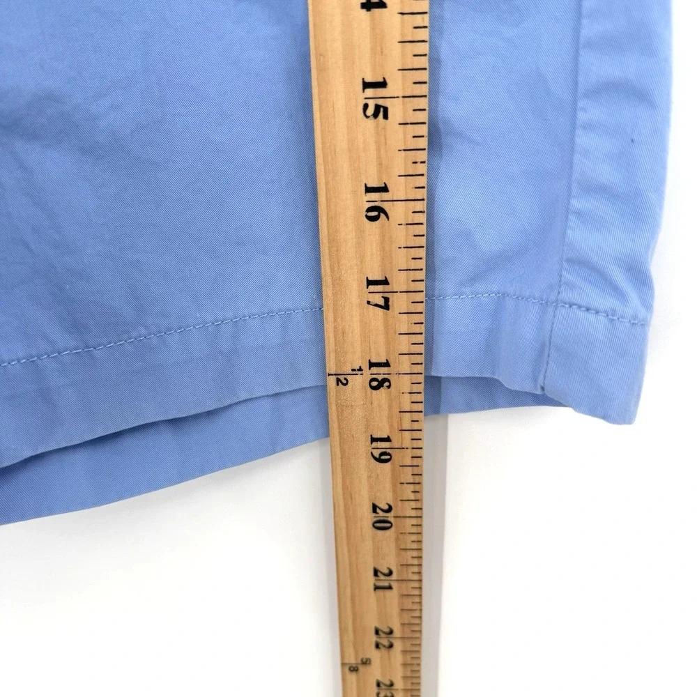 Vineyard Vines Shorts Mens 28x9 Light Blue Club Short Cotton Twill Preppy Beach